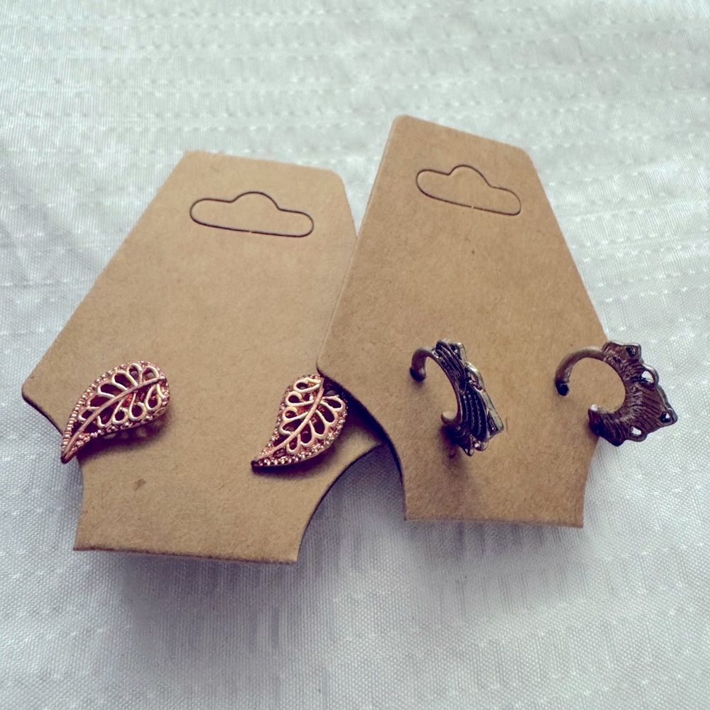 2 pair bundle earrings